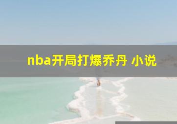 nba开局打爆乔丹 小说